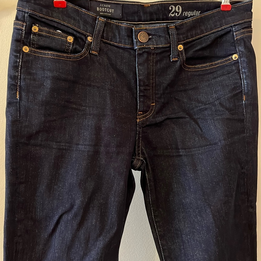 J.Crew Bootcut jeans, size 29, dark wash